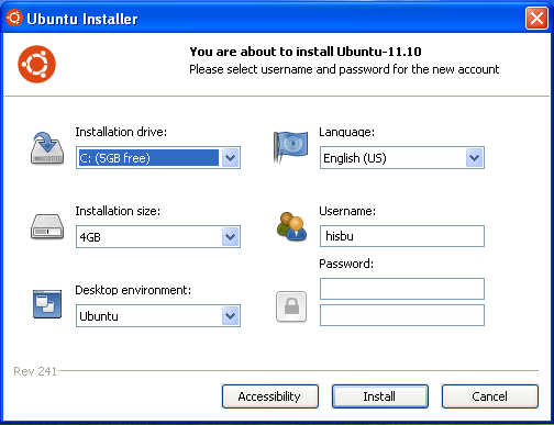 Install Ubuntu wubi2
